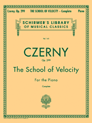 School of Velocity, Op. 299 piano sheet music cover